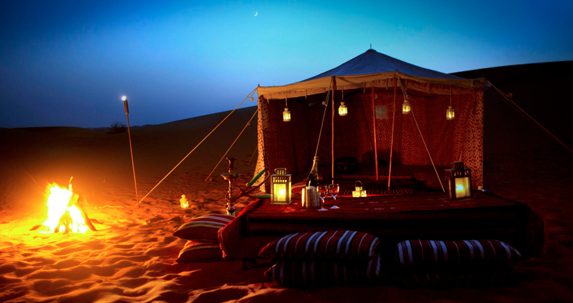 Luxury Swiss tent accommodation